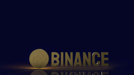 BNB or Coin cryptocurrency BinanceÂ  for cryptocurrency  Business concept 3d renderingの写真素材