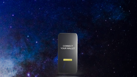 wallet on mobile for business or technology concept 3d rendering