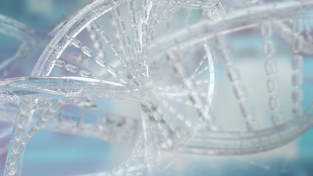 The dna image for education or sci concept 3d rendering