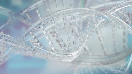 The dna image for education or sci concept 3d rendering