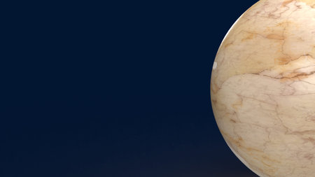 marble ball for abstract or background 3d rendering