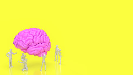 The brain's creative process involves several interconnected regions and networks that work together to generate novel ideas, insights, and solutions to problemsの写真素材