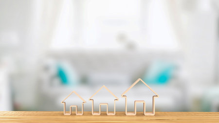 Real estate refers to the property consisting of land, buildings, and natural resources, including air rights and underground rights. It encompasses a wide range of properties,の写真素材