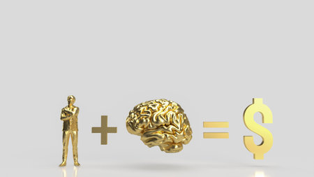 The human brain is a complex organ responsible for various cognitive functions, including thinking, decision-making, problem-solving, and creativity.の写真素材