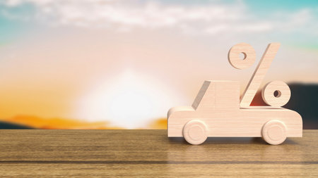 Car interest rates, also known as auto loan interest rates, refer to the percentage of interest that a borrower must pay on the amount borrowed to purchase a car.の写真素材