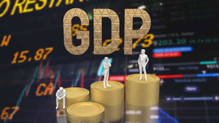 Gross Domestic Product (GDP) is a fundamental economic indicator that measures the total value of all goods and services produced within a country's borders during a specific time period.の写真素材