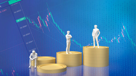 Gold coins are physical pieces of currency made primarily from gold, a precious metal that has been used as a form of money and a store of value for centuries.の写真素材