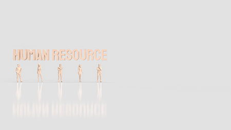 Human resources (HR) refers to the department within an organization that is responsible for managing the people who work for the company.の写真素材