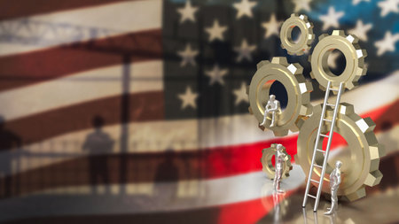 USA Business  refers to the vast and diverse landscape of economic activities, commerce, and business operations within the United States of America.の写真素材