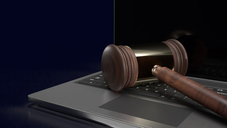 Information Technology Law, often abbreviated as  IT law, refers to a specialized field of law that addresses legal issues and regulations related to technology, information, computer systemsの写真素材