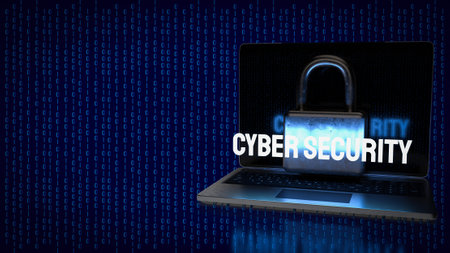 Cybersecurity, short for "cybersecurity technology" or "cybersecurity measures," is the practice of protecting computer systems, networks, and digital data from theft, damage, unauthorized access.の写真素材