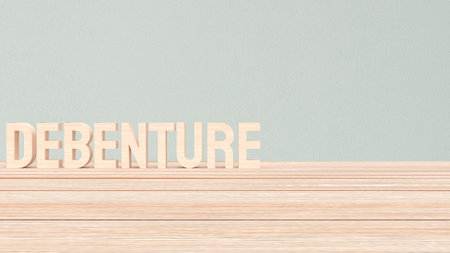 A debenture is a type of debt instrument or bond issued by corporations or governments to raise capital.の写真素材
