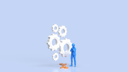 Engineer is a professional who applies scientific and mathematical principles to design, develop, and maintain systems, structures, devices, and processes to solve real world problems.の写真素材