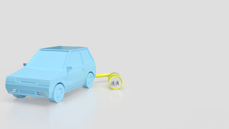 Electric Vehicle  EV  is a type of vehicle that is powered by one or more electric motors, using electrical energy stored in rechargeable batteries.の写真素材