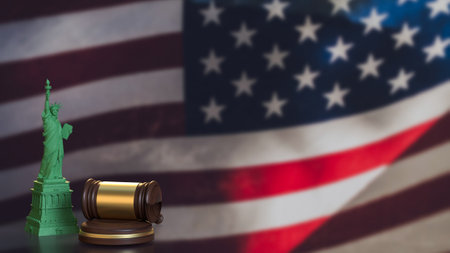 USA law refers to the legal system in the United States, which is based on the Constitution and encompasses federal, state, and local laws.の写真素材