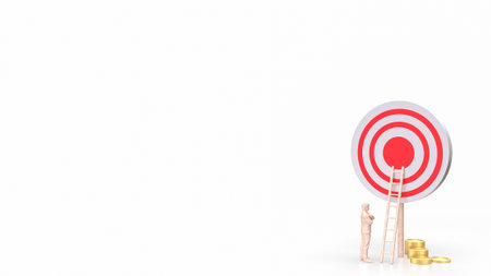 A target is an object, goal, or point that is aimed at during shooting practice, archery, or any other activity requiring precision and accuracy. In a broader sense.の写真素材