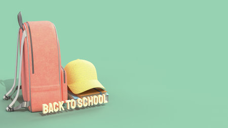 Back to School  refers to the period at the end of summer when students return to their educational institutions after a break, typically for the start of a new academic year.の写真素材