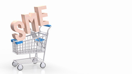 SME stands for Small and Medium-sized Enterprises, a category of businesses distinguished by their size, number of employees, and annual revenue.の写真素材