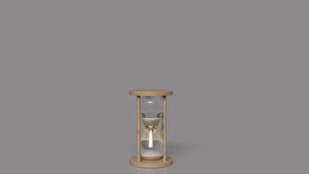 Sand clock for Time or Business concept 3d rendering.の写真素材