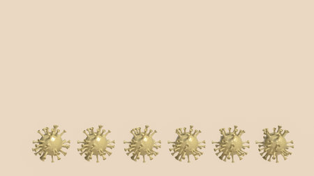 A virus is a microscopic infectious agent that requires a living host cell to replicate. It infects all types of life forms, from animals and plants to microorganisms.の写真素材