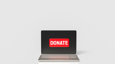 Donate refers to the act of giving something, typically money, goods, or time, to a person, organization, or cause without expecting anything in return.の写真素材