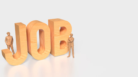 A job is a specific role or task that an individual performs in exchange for compensation, typically in the form of wages or salary.の写真素材