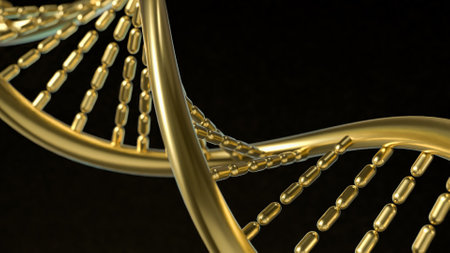 DNA  Deoxyribonucleic Acid is the molecule that carries the genetic instructions used in the growth, development, functioning, and reproduction of all living organisms and many viruses.の写真素材