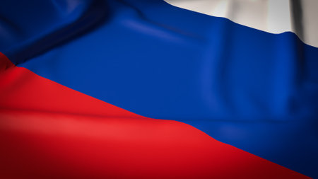 Russia flag for national or Background concept 3d rendering.の写真素材