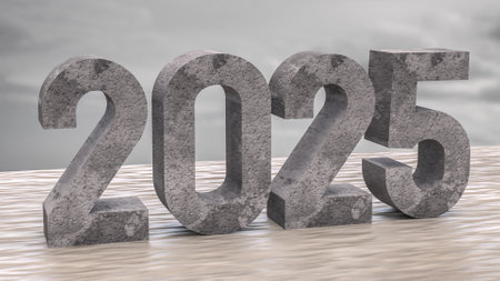 2025 cement texture for Business or Background concept 3d rendering.の写真素材