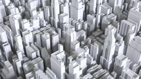 City Building for architectural  or Business concept 3d rendering.の写真素材