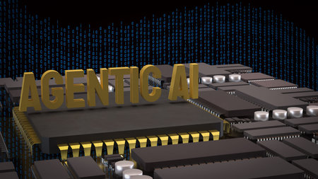 Agentic ai for technology or it concept 3d Rendering.