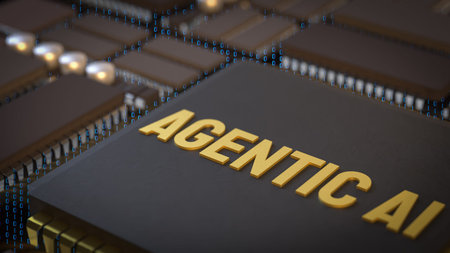 Agentic ai for technology or it concept 3d Rendering.