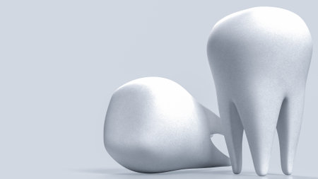 White tooth for Health or medical concept 3d rendering.の写真素材
