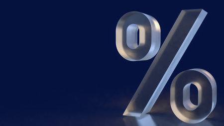 Percent for Tax or Business concept 3d Rendering.の写真素材