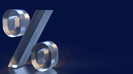 Percent for Tax or Business concept 3d Rendering.
