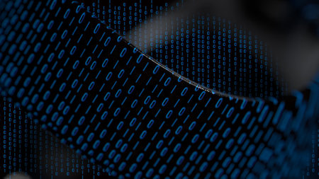 Digital Number for Abstract Background 3D Rendering.の写真素材