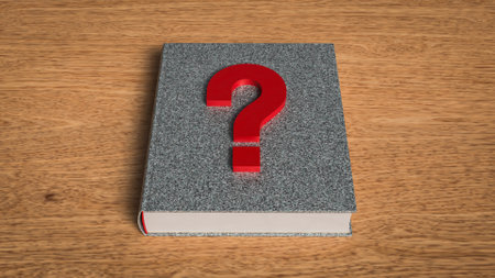 Question book for Education Concept 3d Rendering.の写真素材