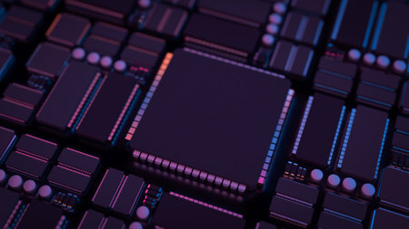 Mother Board for Technology concept 3d Rendering.の写真素材