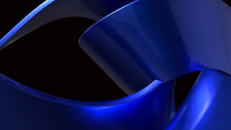 Blue Abstract image for Abstract Background  3d Rendering.の写真素材
