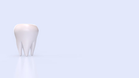 White teeth for  Dental concept 3d Rendering.の写真素材
