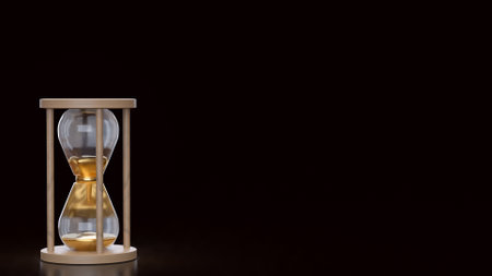 Sand clock for Time concept 3d Rendering.の写真素材