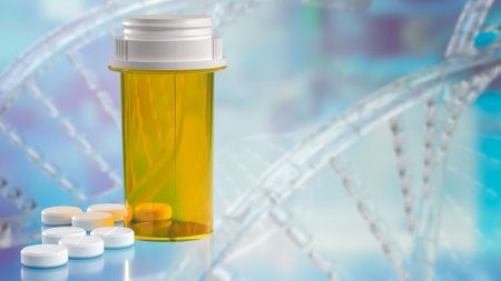 Medicine Bottle for Health or medical concept 3d Rendering.の写真素材