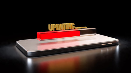 Updating  bar for Technology concept 3d Rendering.の写真素材