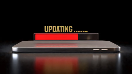 Updating  bar for Technology concept 3d Rendering.の写真素材