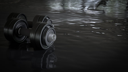 Black Drumbeat for Sport or Health concept 3d Rendering.の写真素材