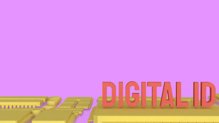A Digital ID is an electronic identity used to verify a personâs identity online for secure access to digital services.の写真素材