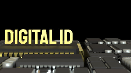 A Digital ID is an electronic identity used to verify a personâs identity online for secure access to digital services.の写真素材
