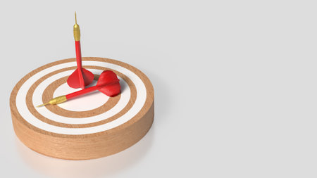 Red darts and Blue eye target for Business concept.の写真素材