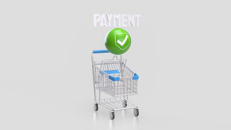 Green sphere and icon on Mobile 3d Rendering.の写真素材