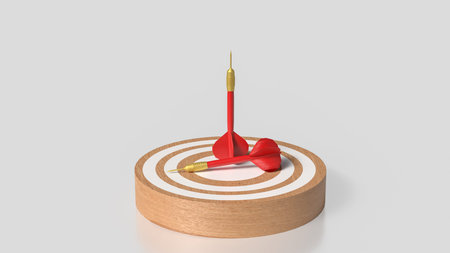 Red darts and Blue eye target for Business concept.